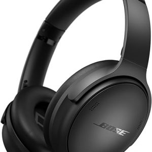 Bose QuietComfort Wireless Noise Cancelling Headphones, Bluetooth Over Ear Headphones with Up To 24 Hours of Battery Life, Black