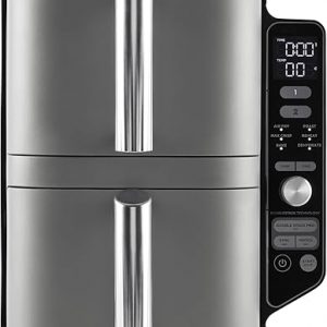 Ninja Double Stack XL Air Fryer, Vertical Dual Drawer AirFryer with 4 cooking levels, 2 Drawers and 2 Racks, Space Saving Design, 9.5L Capacity, 6 Cooking Functions, 8 Portions,...
