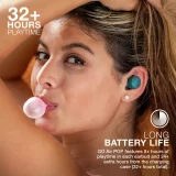 JLab GO Air Pop True Wireless Earbuds - Teal | In-Ear Bluetooth Headphones - Image 4