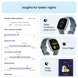 Fitbit Versa 4 Smartwatch - Waterfall Blue/Platinum Edition | Fitness & Health Tracker - Image 7