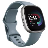 Fitbit Versa 4 Smartwatch - Waterfall Blue/Platinum Edition | Fitness & Health Tracker - Image 1