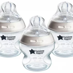 Tommee Tippee Natural Start Anti-Colic Bottles, 3-Pack for Babies
