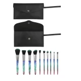 SY Professional 10-Piece Acrylic Makeup Brush Set - High-Quality Cosmetic Tools - Image 4