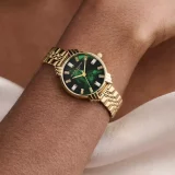 Olivia Burton Emerald Gold Watch – Art Deco Style for Women - Image 3