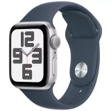 Apple Watch SE 40mm Aluminum Case with Storm Blue Sport Band (M/L) – GPS Smartwatch - Image 2