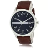 Armani Exchange Brown Leather Watch for Men – Modern & Sleek - Image 1
