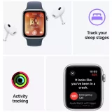 Apple Watch SE 40mm Aluminum Case with Storm Blue Sport Band (M/L) – GPS Smartwatch - Image 7
