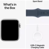 Apple Watch SE 40mm Aluminum Case with Storm Blue Sport Band (M/L) – GPS Smartwatch - Image 8