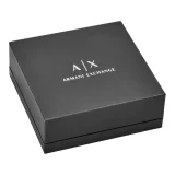AX Leather & Stainless Steel Bracelet – Designer Wristwear - Image 3