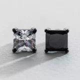 Revere CZ Square Stud Earrings for Men – 2-Piece Set - Image 3