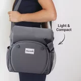 Grey BabyToLove Travel Booster Seat with Waterproof Fabric & Storage - Image 7