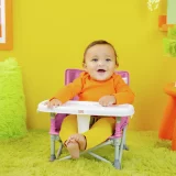 Bright Starts Pop N Sit Portable Booster Seat for Babies - Pink - Image 3