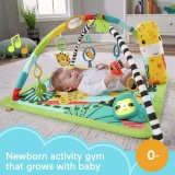Fisher-Price 3-in-1 Rainforest Baby Gym – Sensory Playmat for Infants - Image 3