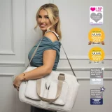 My Babiie Deluxe Oatmeal Herringbone Changing Bag - Stylish & Practical Diaper Bag - Image 1