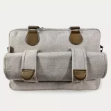 My Babiie Deluxe Oatmeal Herringbone Changing Bag - Stylish & Practical Diaper Bag - Image 5