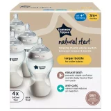 Tommee Tippee Natural Start Anti-Colic Bottles | Newborn Essentials (4-Pack) - Image 9