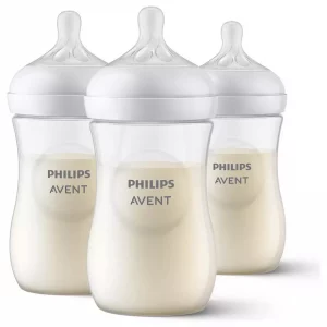 Philips Avent Natural Baby Bottles (3 Pack) - Anti-Colic & Easy Latch
