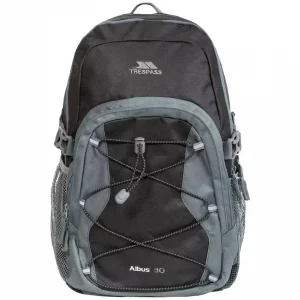 Trespass Albus 30L Travel Backpack – Grey, Waterproof & Stylish