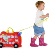 Peppa Pig Trunki Kids Ride-On Suitcase – 4 Wheel Hard Shell (Red) - Image 6