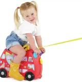 Peppa Pig Trunki Kids Ride-On Suitcase – 4 Wheel Hard Shell (Red) - Image 7