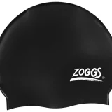 Zoggs Easy Fit Silicone Swim Cap - Black for Comfort & Durability - Image 2