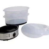 Cookworks Electric Steamer - 3 Stainless Steel Bowls for Versatile Cooking - Image 3