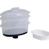 Cookworks Electric Steamer - 3 Stainless Steel Bowls for Versatile Cooking - Image 5
