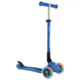 Globber Expert Foldable 3-Wheel Scooter - Blue | Durable & Compact Kids Scooter - Image 2