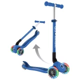 Globber Expert Foldable 3-Wheel Scooter - Blue | Durable & Compact Kids Scooter - Image 8