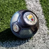 Manchester City FC Size 5 Signature Football - Official Blue Soccer Ball - Image 1