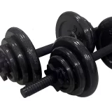 Opti 20kg Cast Iron Dumbbell Set – Adjustable Weights - Image 3