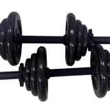 Opti 20kg Cast Iron Dumbbell Set – Adjustable Weights - Image 6