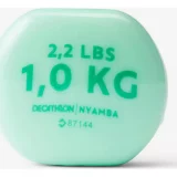 Decathlon PVC Dumbbell Set 2x1kg – Home Workout Weights for Fitness & Strength Training - Image 3
