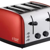 Russell Hobbs 4-Slice Red Toaster 28362 (Worcester Series) - Image 2
