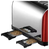 Russell Hobbs 4-Slice Red Toaster 28362 (Worcester Series) - Image 5