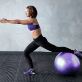 Opti Purple Exercise Ball 65cm – Yoga & Fitness Stability - Image 2