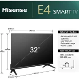 Hisense 32 HD Ready LED TV - 32E4NTUK with Freeview & Smart Features - Image 16