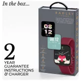 Radley Berry Red Smartwatch with Silicone Strap & Calling Feature - Image 6
