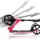 Zinc Trace Foldable Big Wheel Scooter - Red | Best Kids & Adults Scooter for Easy Transport - Image 3