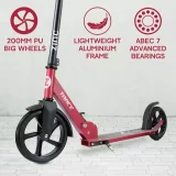 Zinc Trace Foldable Big Wheel Scooter - Red | Best Kids & Adults Scooter for Easy Transport - Image 5