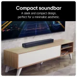 LG SQM1 2-Channel Bluetooth Soundbar - All-In-One Audio Solution - Image 1