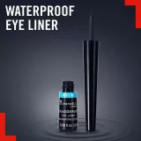 Rimmel Waterproof Liquid Eyeliner – Exaggerate Black Shade - Image 4