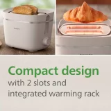 Philips HD2640/11 White 2-Slice Toaster – Conscious Collection - Image 5