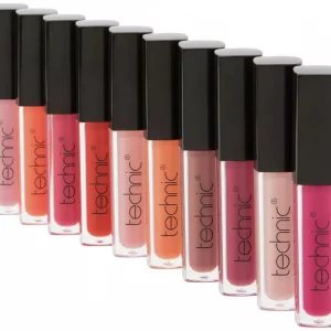 Technic Lip Gloss Set – 10 Vibrant Shades for Long-Lasting Shine