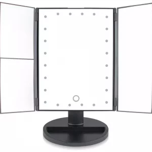 Rio 24 LED Touch Dimmable Makeup Mirror – Portable Vanity Mirror with Adjustable Brightness