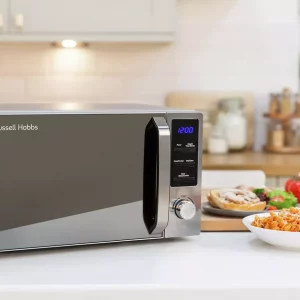 Russell Hobbs Compact 800W Microwave in Stainless Steel
