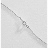 Revere Sterling Silver Heart Pendant Necklace with Diamonds - Open Design - Image 4