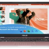 ASUS E410 14" Laptop - 4GB RAM, 128GB Storage, Pink + Microsoft 365 Bundle - Image 2