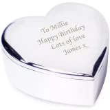 Custom Heart Trinket with Personalised Message - Image 2