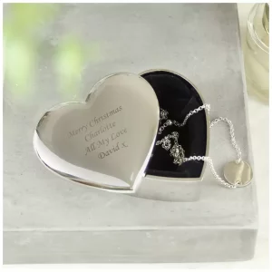 Custom Heart Trinket with Personalised Message